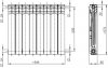 ARMATURA KRAKÓW - Grzejnik aluminiowy G500F 8-elementowy  789-080-44